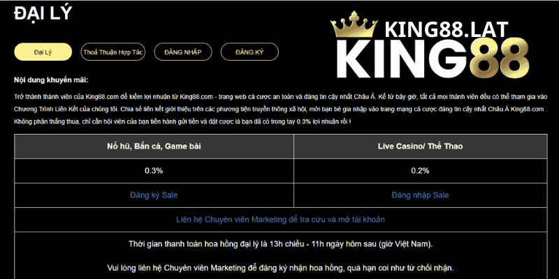 Tại Sao Nên Tham Gia Ngay Chương Trình Đại Lý King88?
