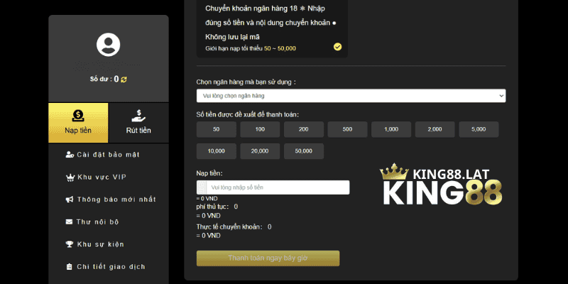 Bí Quyết Lựa Chọn Kênh Nạp Tiền King88 Tối Ưu